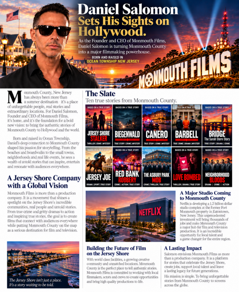 Daniel Salomon Sets His Sights on Hollywood - Monmouth Films press release